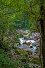 特別名勝三段峡 蓬莱岩