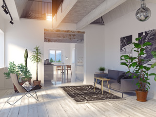 modern house interior.