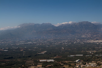 Obraz premium Landscape with mountains, Crete, Greece