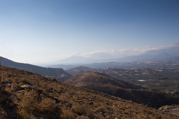Landscape with mountains, Crete, Greece