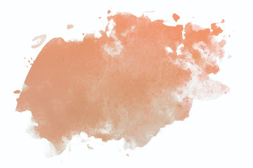 inked watercolor stain yellow