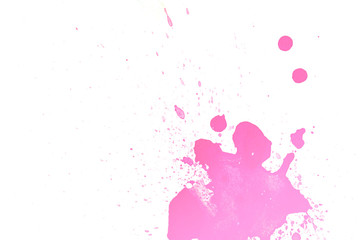 Obraz na płótnie Canvas Purple inked watercolor stain
