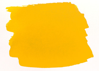 inked watercolor stain yellow