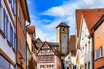 Cityscape of Rottenburg am Neckar , Tübingen - obrazy, fototapety, plakaty