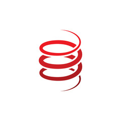 coil metal steel spring logo icon