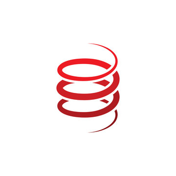 coil metal steel spring logo icon
