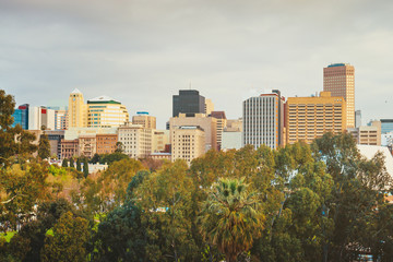 Obraz premium Adelaide city skyline view