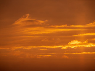 sunset in the sky