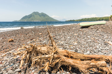 Vulkan, Strand, Tropen, Urlaub