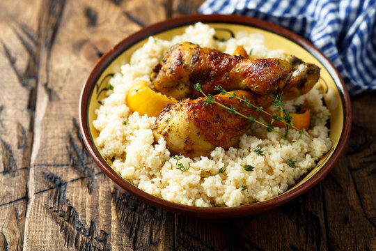 Chicken Drumsticks With Couscous