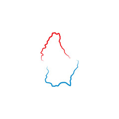 luxembourg map logo icon vector symbol element - obrazy, fototapety, plakaty