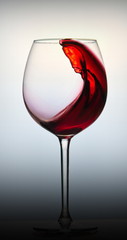 glass of red wine