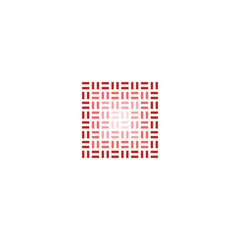 red tile square icon logo vector