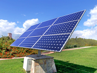 Solar photovoltaics panels .