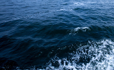 Blue and turquoise water with irregular wave structure