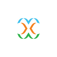 x logo stylized symbol sign element