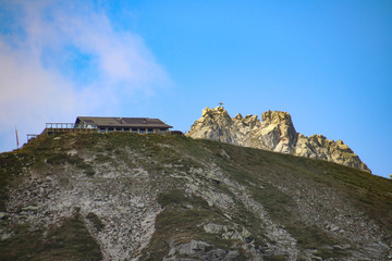 Fototapeta na wymiar Kesselberghütte