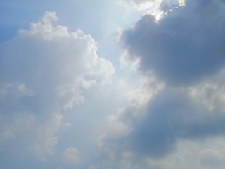 Beautiful blue sky background texture, wallpaper and landscapes