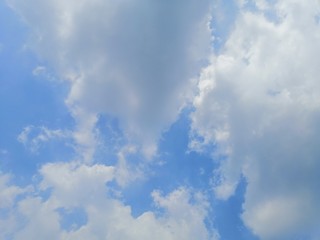 Beautiful blue sky background texture, wallpaper and landscapes