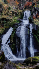 Fototapeta premium Waterfall on the rock