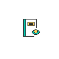 Notebook icon design. Interaction icon vector design