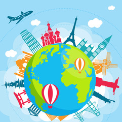 Infographics camera Travel and Vacation concept elements. 