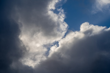 blue sky with clouds