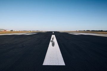 Surface level of airport runway