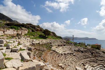 Knidos (Cnidos) Ancient City in Datca, Mugla / Turkey