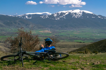 Bikepacking with friends in the mountains
