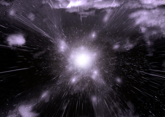 Fototapeta premium galaxy in a free space