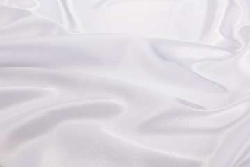 White Satin Fabric Background