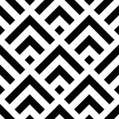 Seamless black and white square pattern