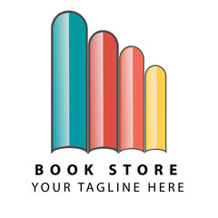 book store logo vector illustration
