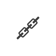 Link icon. Chain sign