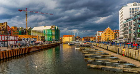 River Scene Gdansk Poland