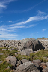 Deserted rocky coastline