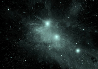 galaxy in a free space