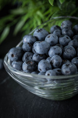 Blueberry antioxidant organic in a bowl.