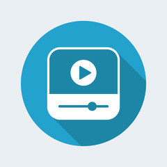 Player symbol. Flat, clean, minimal and isolated vector illustration with minimal and modern design.