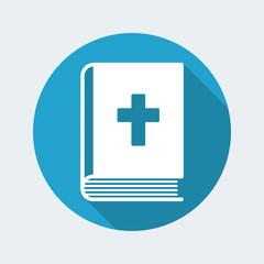 Bible book. Flat, clean, minimal and isolated vector illustration with minimal and modern design.
