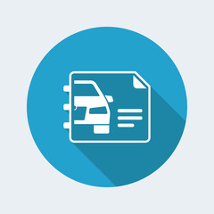 Fototapeta premium Automotive document icon