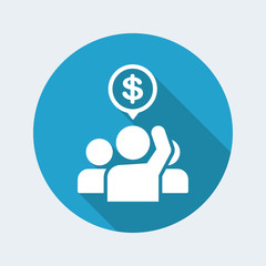 Offer in euros during auction