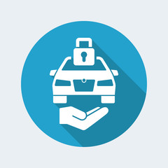 Car protection service icon