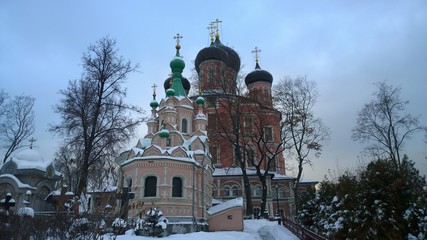 Old ortodox monasteries in Moscow Russia
