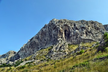 View of the hills and mountains on the way to the Formentor Lighthouse