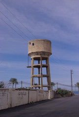 Damaged Water Tower in Tyre Lebanon