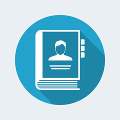 Addressbook organizer concept icon