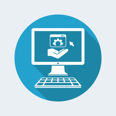 Programmer service concept icon