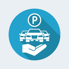 Parking area service icon